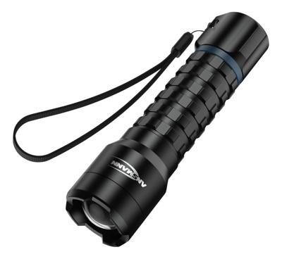 Ansmann LED Taschenlampe Survival TS3000RF wiederaufladbar Zaklamp werkt op Li-ion oplaadbare batterij of batterijgevoed SMD LED 15 h 223 g