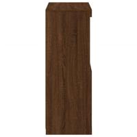 Dressoir met LED-verlichting 60,5x37x100 cm bruineikenkleurig - thumbnail