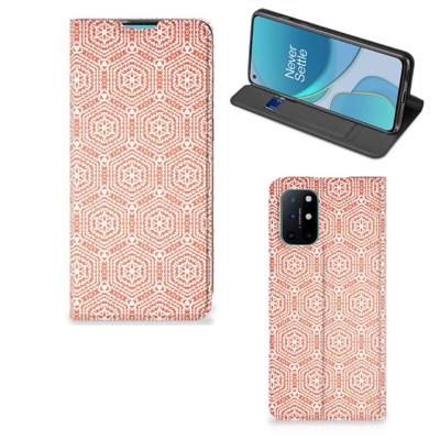 OnePlus 8T | Hoesje met Magneet | Pattern Orange