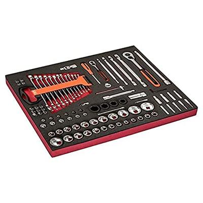 Bahco Foaminlay Fit&Go 3/3 met doppen en toebehoren en sleutels - 93-delig - FF1A106