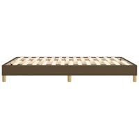 Bedframe zonder matras stof donkerbruin 140x200 cm - thumbnail