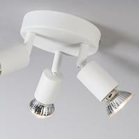 QAZQA Moderne spot wit kantelbaar rond 3-lichts - Jeany - thumbnail