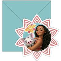 Uitnodigingen Vaiana (6st) - thumbnail