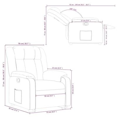 Sta-op-stoel kunstleer zwart