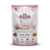 OLLO Air-Dried Skin & Coat Lamb strips - traktatie voor hond - 80g - thumbnail