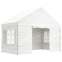 Paviljoen Prieel met dak 4,08x2,23x3,22 m PE wit - thumbnail