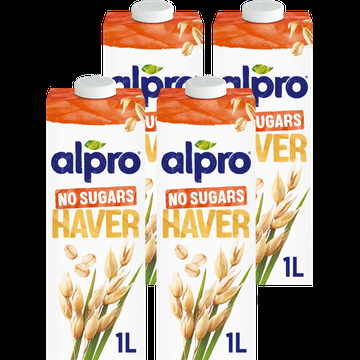 Alpro Haverdrink Zonder Suikers Houdbaar 4 x 1 L bij Jumbo
