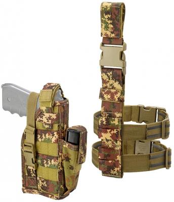 Defcon 5 holster Ambidextrous Leg 12 x 32 cm groen/beige/bruin