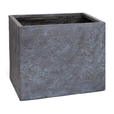 Bloempot Pot kubus arizona b23h23 grafiet Fiberclay clayfibre MCollections - Mcollections