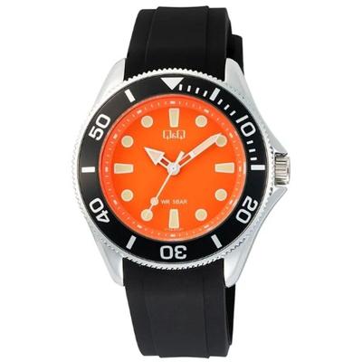 Q&Q GENT DIVER BLACK (Ø 41 mm) Heren horloge
