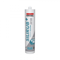 Soudal Silirub+ S8100 Neutraal | Sanitairkit | Transparant | 300 ml - 134449 - thumbnail