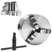 Klauwplaat met 3 bekken zelfcentrerend 125 mm staal - thumbnail
