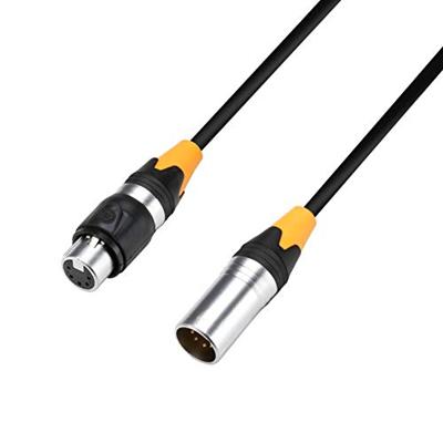 Adam Hall 4 STAR DGH 1000 IP65 XLR Verbindingskabel [1x XLR-stekker 5-polig - 1x XLR-bus 5-polig] 10 m Zwart