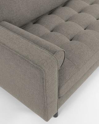 2-zitsbank Debra lichtgrijs 182 cm