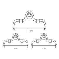 Clips on zakjes dicht te maken Tescoma Presto Gesorteerde kleuren Plastic (3 Stuks) - thumbnail