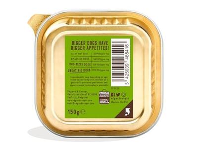 Edgard & Cooper Lam & Rund hond natvoer kuipjes 11 x 150gr