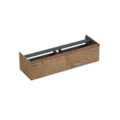 Onderkast Forzalaqua Reno 160x51x40 Cm 2 Lades Softclose Eiken Castle Brown Onderkast Forzalaqua Reno 160x51x40 Cm 2 Lades Softclose Eiken Castle Brown