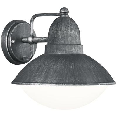 LED Tuinwandlamp Mat Zilver - E27 Fitting - Aluminium
