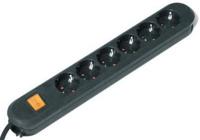 Bachmann 381.151K Stekkerdoos met schakelaar Zwart Randaarde stekker 1 stuk(s) - thumbnail