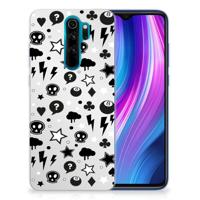 Silicone Back Case Xiaomi Redmi Note 8 Pro Silver Punk - thumbnail