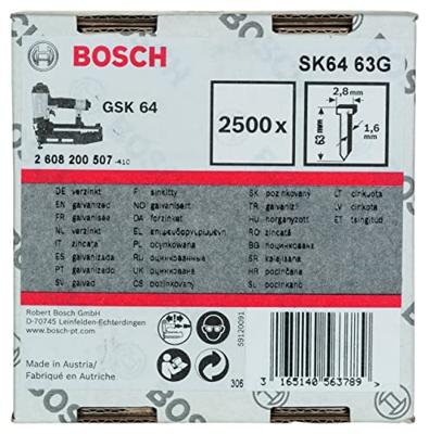 Bosch Accessories 2608200507 Nagel met verzonken kop SK64 Afmeting, lengte 63 mm 2500 stuk(s)