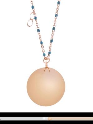 Proud MaMa Zwangerschapsketting Babybel Ketting Mother Fine pink Blue