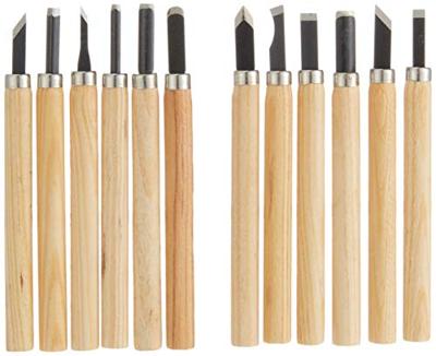 Brüder Mannesmann Houtsnijmessenset 12 dlg (Hobby) - 690