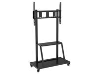 Techly ICA-TR30 flat panel vloer standaard Portable flat panel floor stand Zwart 2,54 m (100 ) - thumbnail