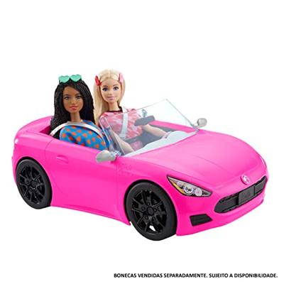 MATTEL Speelgoedauto Barbie Cabrio of Hot Wheels Monster Truck (HBT92 Barbie Glam Cabrio) - thumbnail