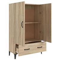 Hoge kast 70x31x115 cm bewerkt hout sonoma eikenkleurig - thumbnail