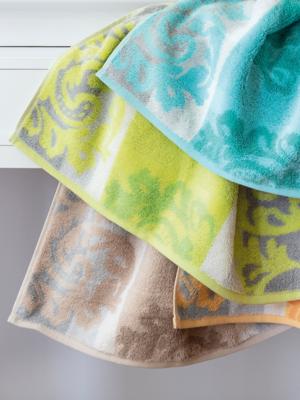 Cawö Cawö Cashmere Jacquard Badlaken Zand 80x150