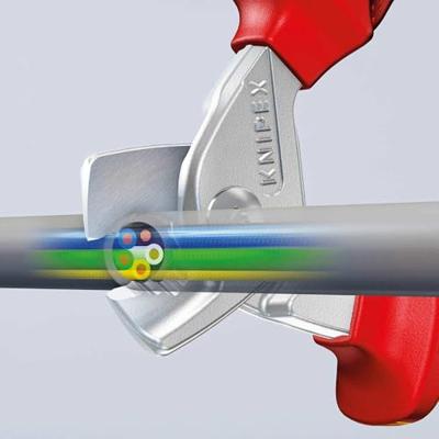Knipex StepCut kabelschaar | Geïsoleerd | Meer-componentengrepen | VDE-getest | Verchroomd - 95 16 160 SB