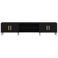Tv-kast Zwart eiken 180 x 31,5 x 40 cm Bewerkt hout - thumbnail