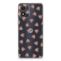 TPU bumper voor Motorola Moto E13 Poep Emojis - thumbnail