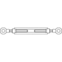 TOOLCRAFT 1066898 Spanmoer M12 RVS A2 DIN 1480 1 stuk(s) - thumbnail