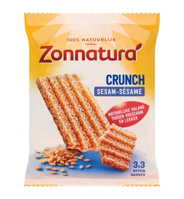 Zonnatura Zonnatura Sesam Crunch Reep (3x50g)