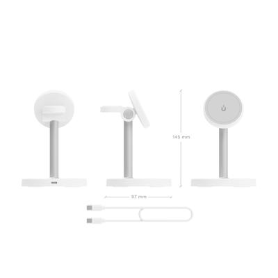 Draadloze oplader Aisens ASCH-15W3WC065-W Wit 15 W