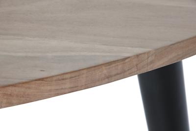 Hoofdtafel DKD Home Decor Metaal Acacia 90 x 90 x 76 cm