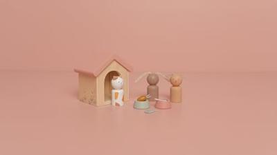 Little Dutch aanvulset poppenhuis huisdieren FSC