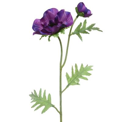 Basic Kunstbloem paarse anemoon 41 cm