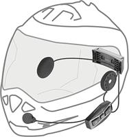 INTERPHONE helm communicatie systeem "u-com 4" helmet com.system interp. u-com 4 single kit - thumbnail
