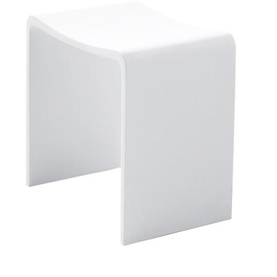 Wiesbaden Zita Douchekruk - Mat Witte Solid Surface Kruk 40x30x42.5cm