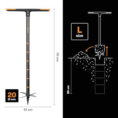 Fiskars Quikdrilll handgrondboor Ø 200mm - 1000640 - 1000640 Fiskars Quikdrilll handgrondboor Ø 200mm - 1000640 - 1000640