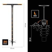 Fiskars Quikdrilll handgrondboor Ø 200mm - 1000640 - 1000640 - thumbnail