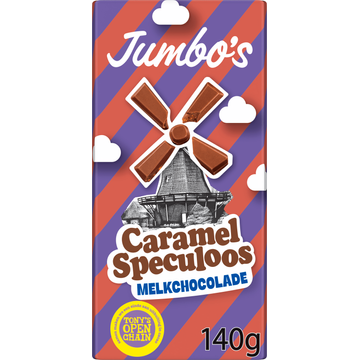 Jumbo's Melkchocolade Caramel Speculoos 140 g Jumbo's Melkchocolade Caramel Speculoos 140 g