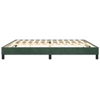 Boxspringframe fluweel donkergroen 200x200 cm - thumbnail