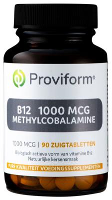 Proviform B12 1000mcg Methylcobalamine Zuigtabletten 90st Proviform B12 1000mcg Methylcobalamine Zuigtabletten 90st