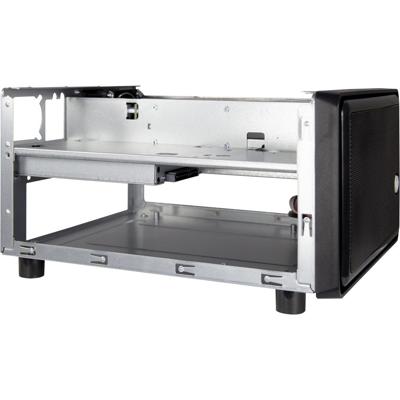 Inter-Tech SC-2100 Mini-tower PC-behuizing Zwart 1 voorgeïnstalleerde ventilator