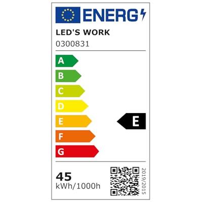 LED's Work Bouwlamp 5000 - 2 extra stopcontacten - 3 meter snoer - IP54 water- en stofbestendig