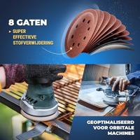 Enzo s&r velcro schuurpapier set 125 mm 60 st: elk 10x p40, p60, p80, p120, p180, p240, 8 gaten - b07gc4xnjq - thumbnail